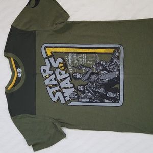 Star Wars T-shirt Mens Medium Green Short Sleeve